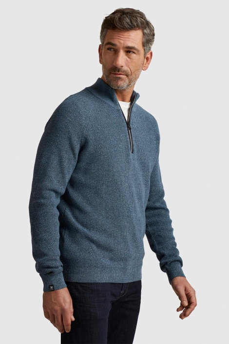 Vanguard half zip collar cotton mouline